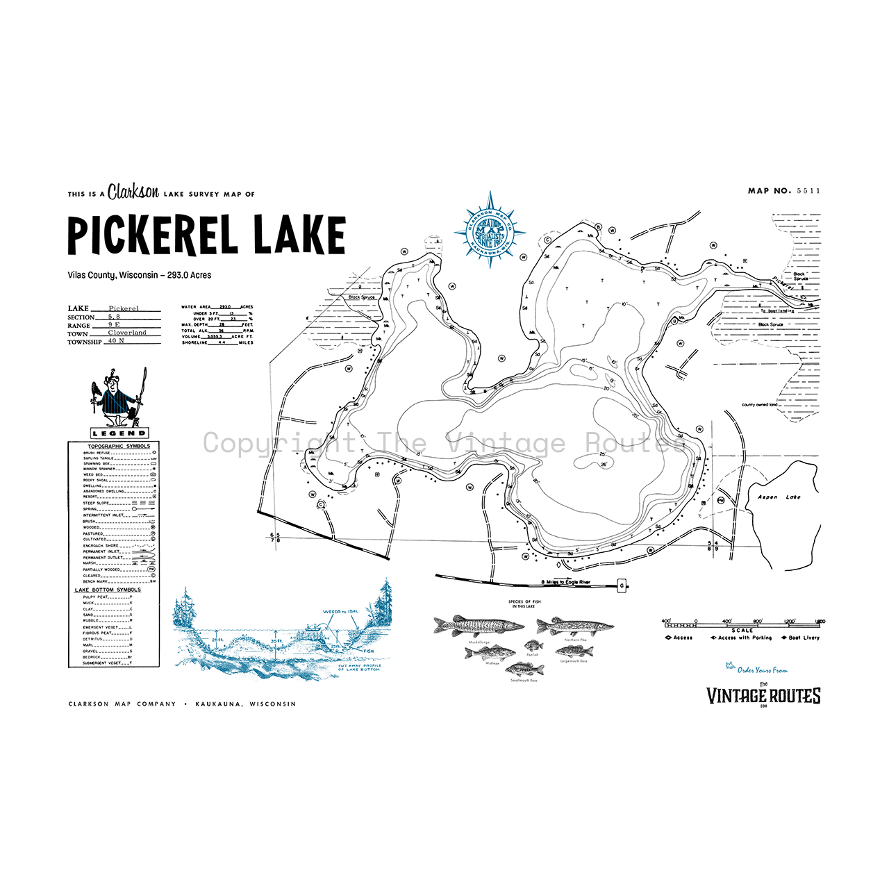 Pickerel Lake, Vilas County, WI