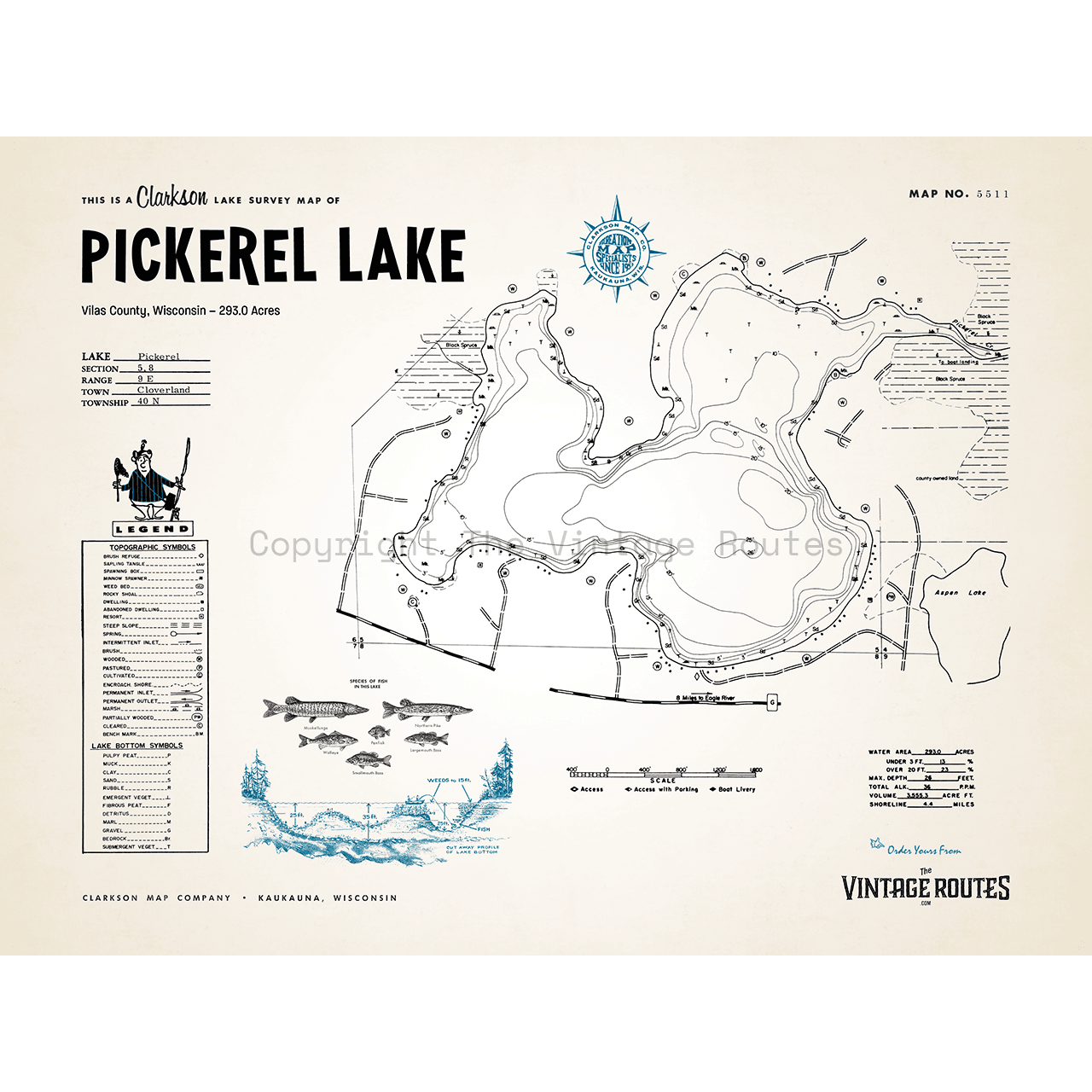 Pickerel Lake, Vilas County, WI