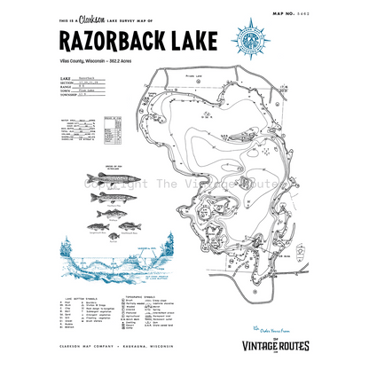 Razorback Lake, Vilas County, WI