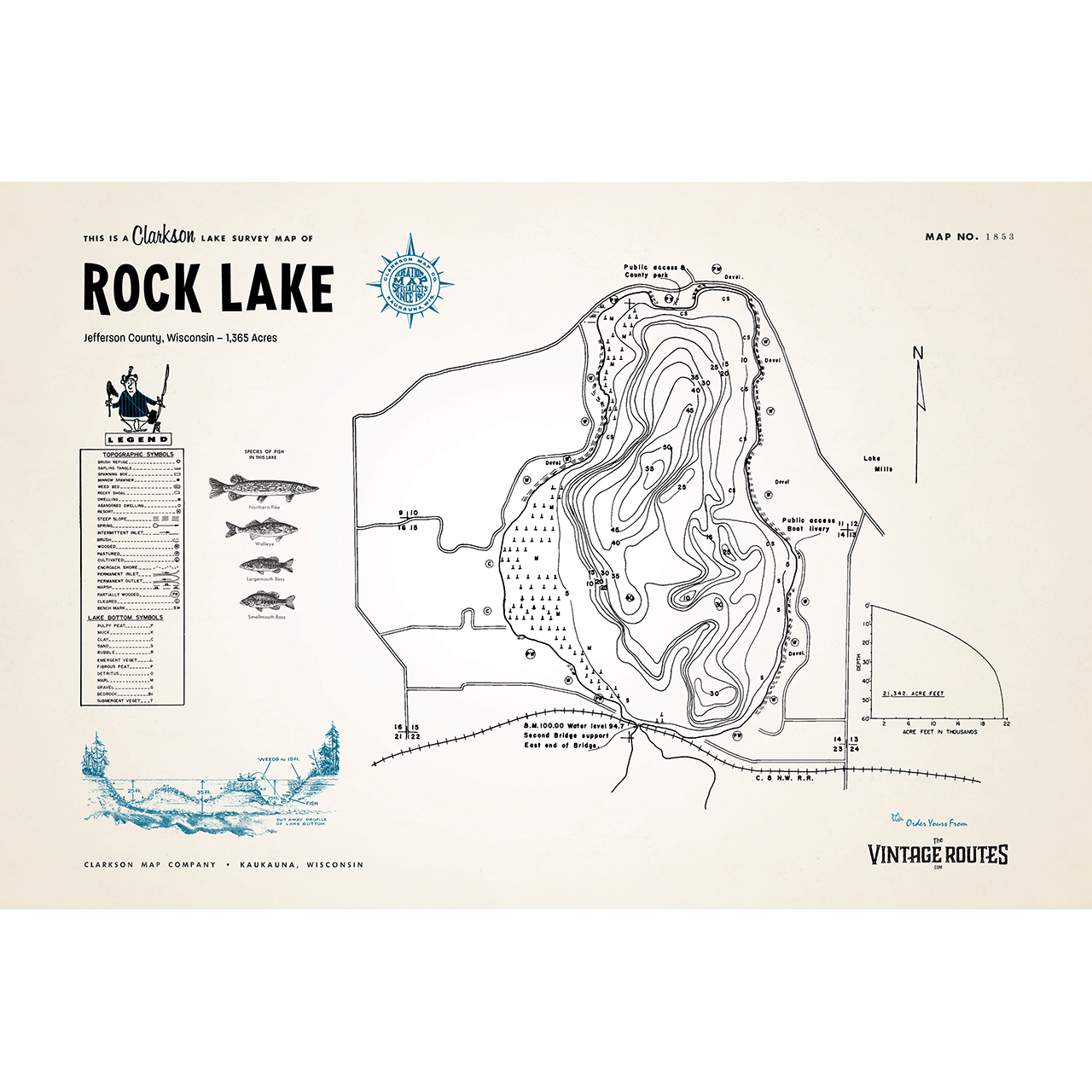 Rock Lake, Jefferson County, WI