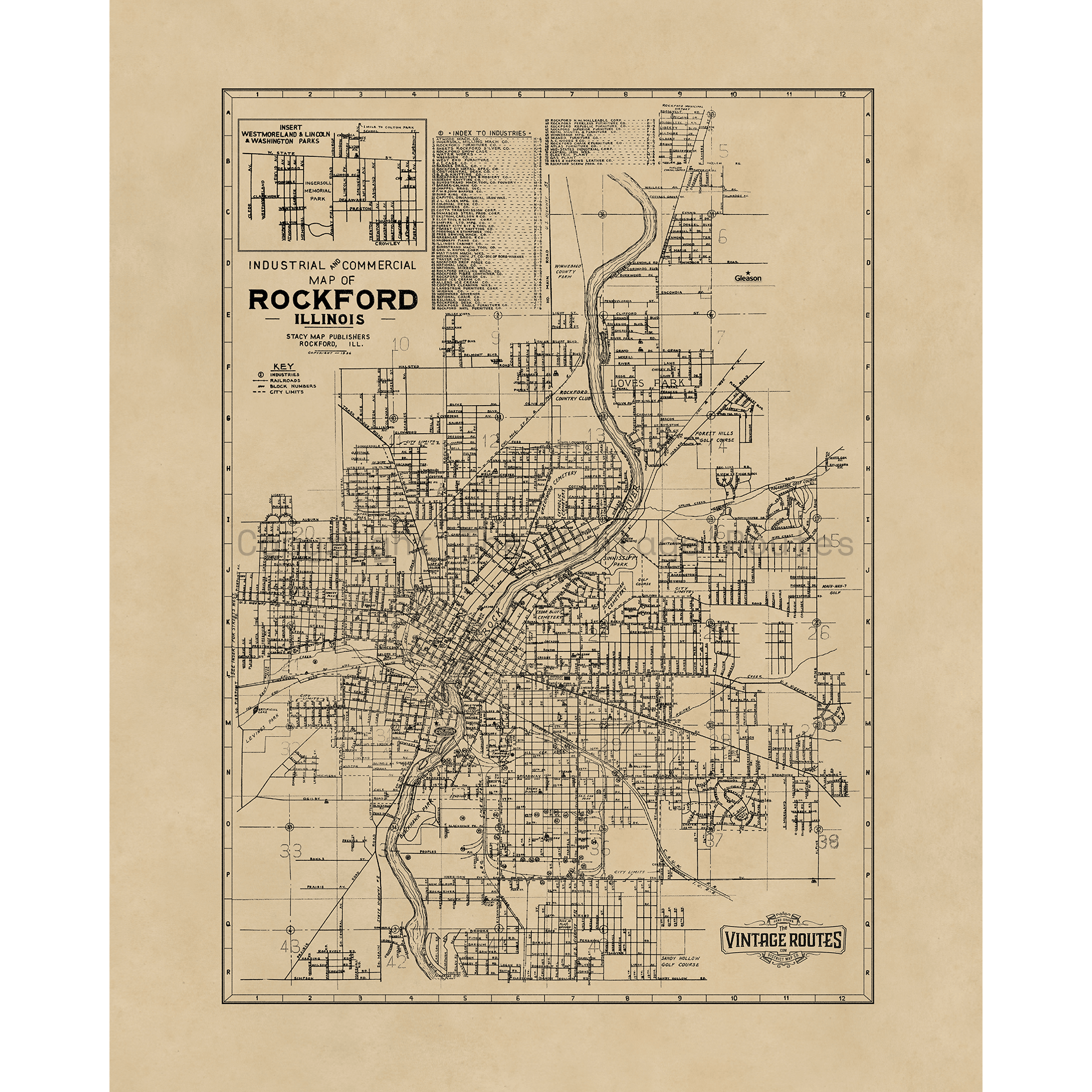 Rockford, IL 1936 Gleason