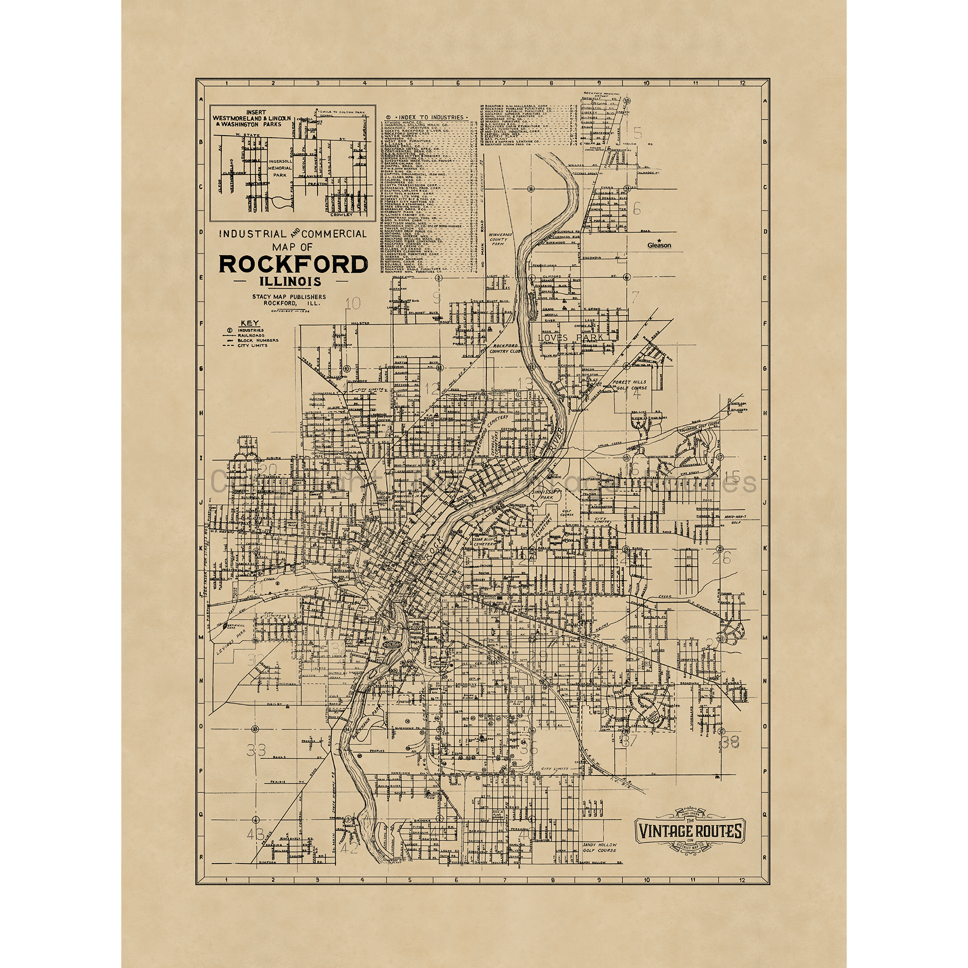 Rockford, IL 1936 Gleason