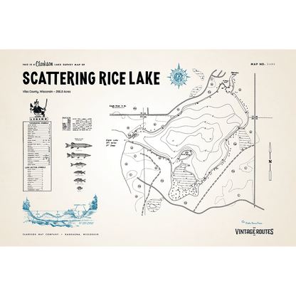Scattering Rice Lake, Vilas County, WI