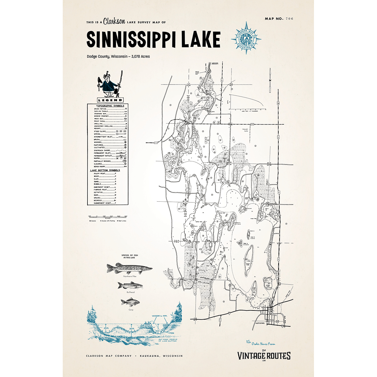 Sinnissippi Lake, Dodge County, WI