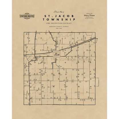 St Jacob Township, IL 1952