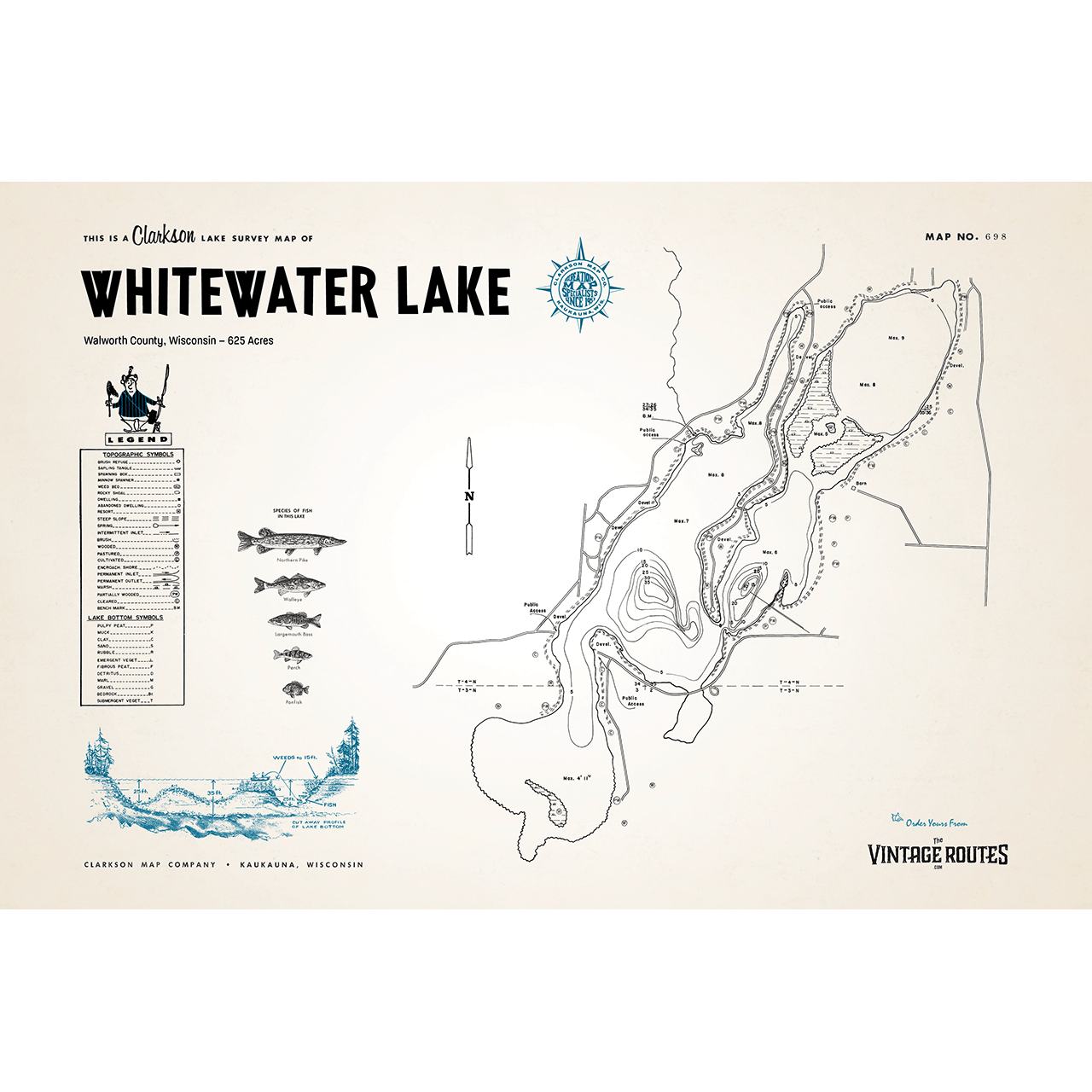 Whitewater Lake, Walworth County, WI